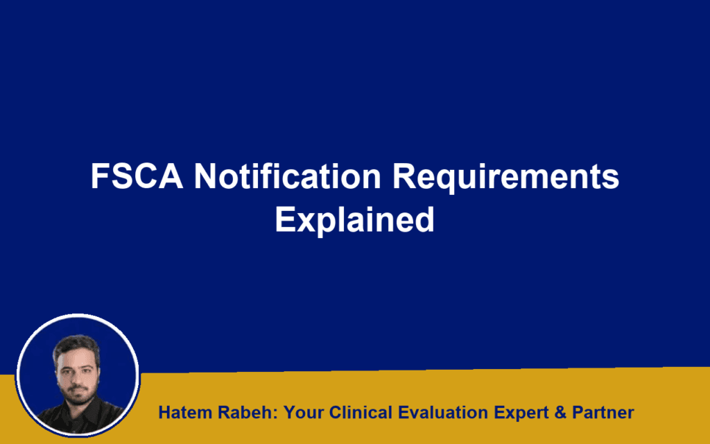 Why your FSCA gets rejected before you notify anyone