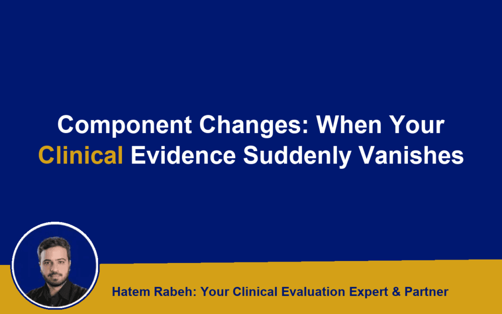 Component Changes: When Your Clinical Evidence Suddenly Vanishes