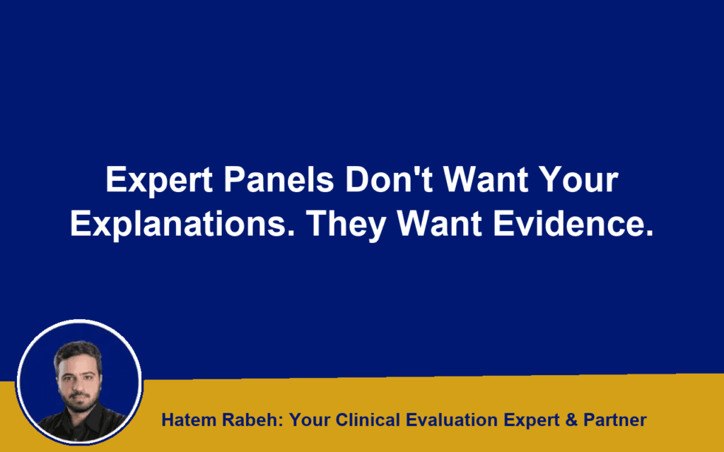 Expert Panels Don’t Want Your Explanations. They Want Evidence.
