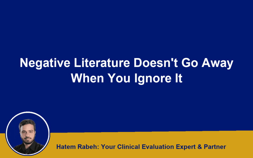 Negative Literature Doesn’t Go Away When You Ignore It