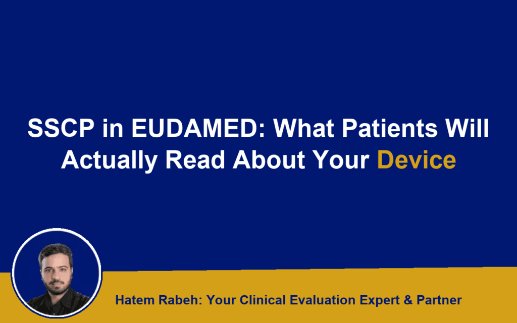 SSCP in EUDAMED: What Patients Will Actually Read About Your Device
