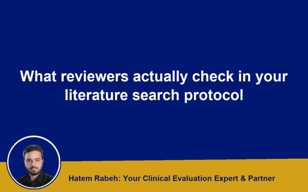 What reviewers actually check in your literature search protocol