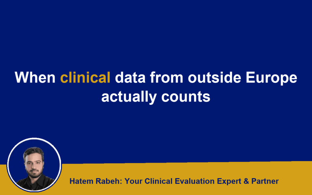 When clinical data from outside Europe actually counts