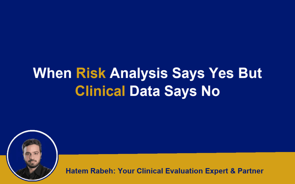 When Risk Analysis Says Yes But Clinical Data Says No
