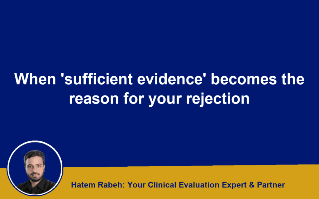 When ‘sufficient evidence’ becomes the reason for your rejection