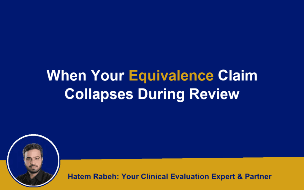 When Your Equivalence Claim Collapses During Review