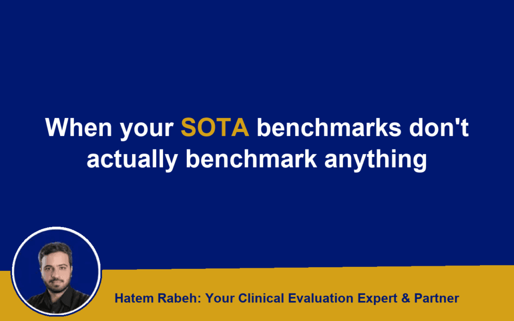 When your SOTA benchmarks don’t actually benchmark anything