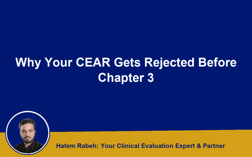 Why Your CEAR Gets Rejected Before Chapter 3