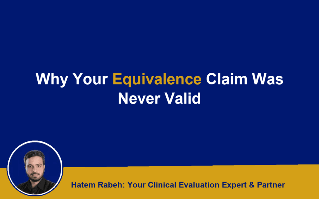 Why Your Equivalence Claim Was Never Valid