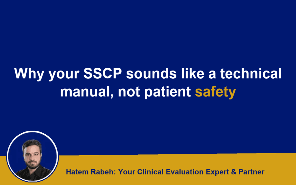 Why your SSCP sounds like a technical manual, not patient safety