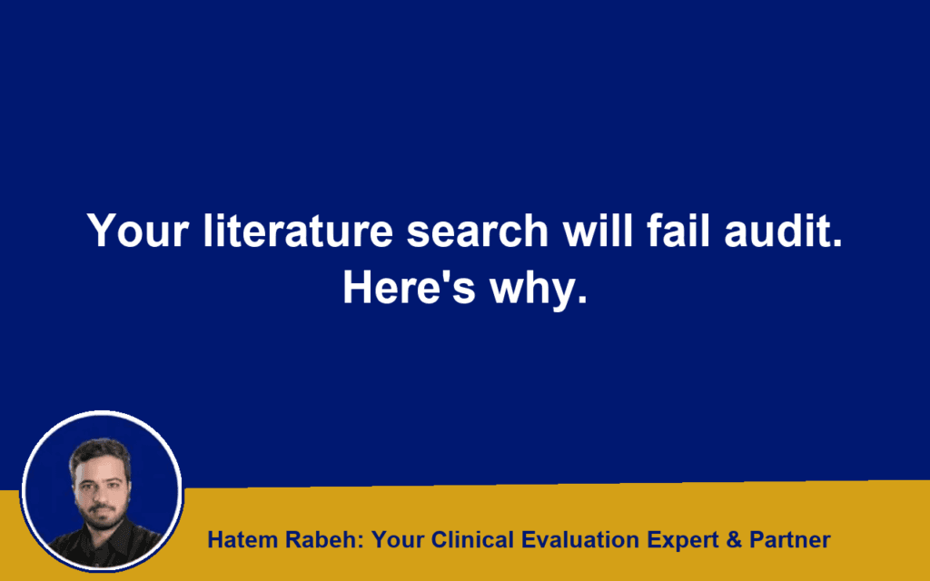 Your literature search will fail audit. Here’s why.