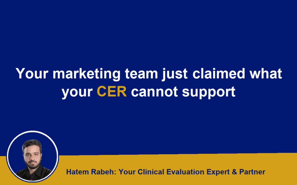 Your marketing team just claimed what your CER cannot support