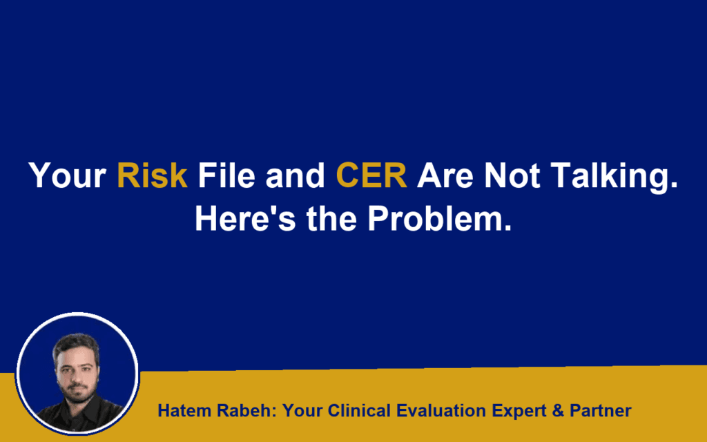 Your Risk File and CER Are Not Talking. Here’s the Problem.